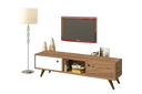 ترابيزة تلفزيون، 140 × 40 × 40 سم - خشبي وأبيض - AZ30070