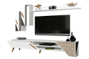 ترابيزة تلفزيون، 180 × 38 × 42 سم - أبيض - AZ30073