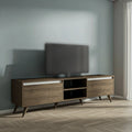 طاولة تلفزيون، 140 × 30 × 50 سم - خشبي وأبيض - AZ30078