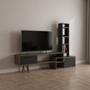 ترابيزة تلفزيون، 167 × 30 × 133 سم - بني ورمادي - AZ30080