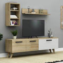 ترابيزة تلفزيون، 140 × 30 × 45 سم - خشبي وأبيض - AZ30022
