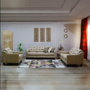 Modern 3-Piece living room (Plywood, Beech wood, and Musky wood) - Color: Beige - Moana