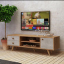 ترابيزة تلفزيون، 160 × 30 × 45 سم - خشبي ورمادي - AZ30011