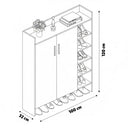 جزامة أحذية، 100 × 32 × 120 سم - أبيض - AZ40058
