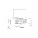 ترابيزة تلفزيون، 180 × 45 × 50 سم - رمادي وخشبي - AZ30024