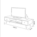 ترابيزة تلفزيون، 160 × 40 × 45 سم - بني وأبيض - AZ30018